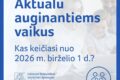 Nuo birželio – daugiau paramos šeimoms: kokios išmokos vaikams didėja?