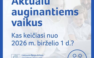 Nuo birželio – daugiau paramos šeimoms: kokios išmokos vaikams didėja?