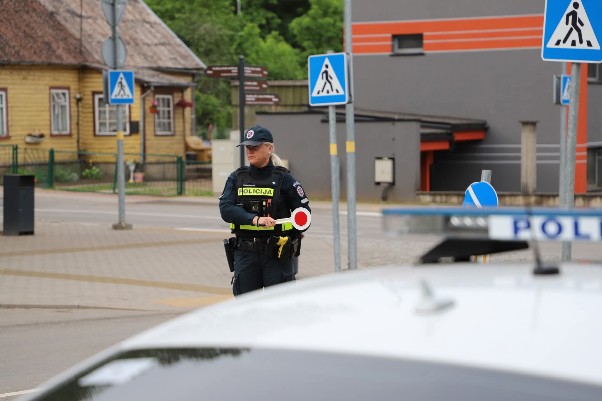 Kuršėnuose policija tikrino vairuotojų blaivumą: nustatytas neblaivus vairuotojas