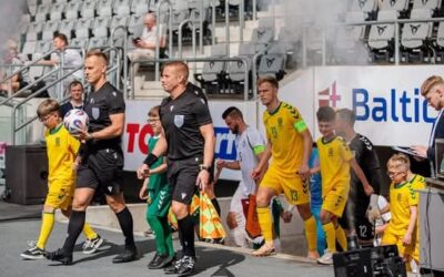Kuršėnų jauniesiems futbolininkams – nepamirštama patirtis Baltijos taurės pusfinalyje
