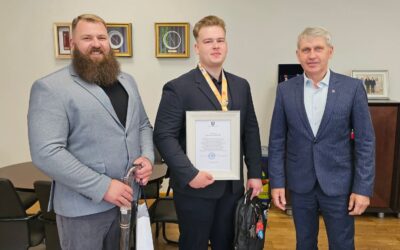 Kuršėniškis Liutauras Kazlauskas – Europos vicečempionas: sportininką pasveikino meras