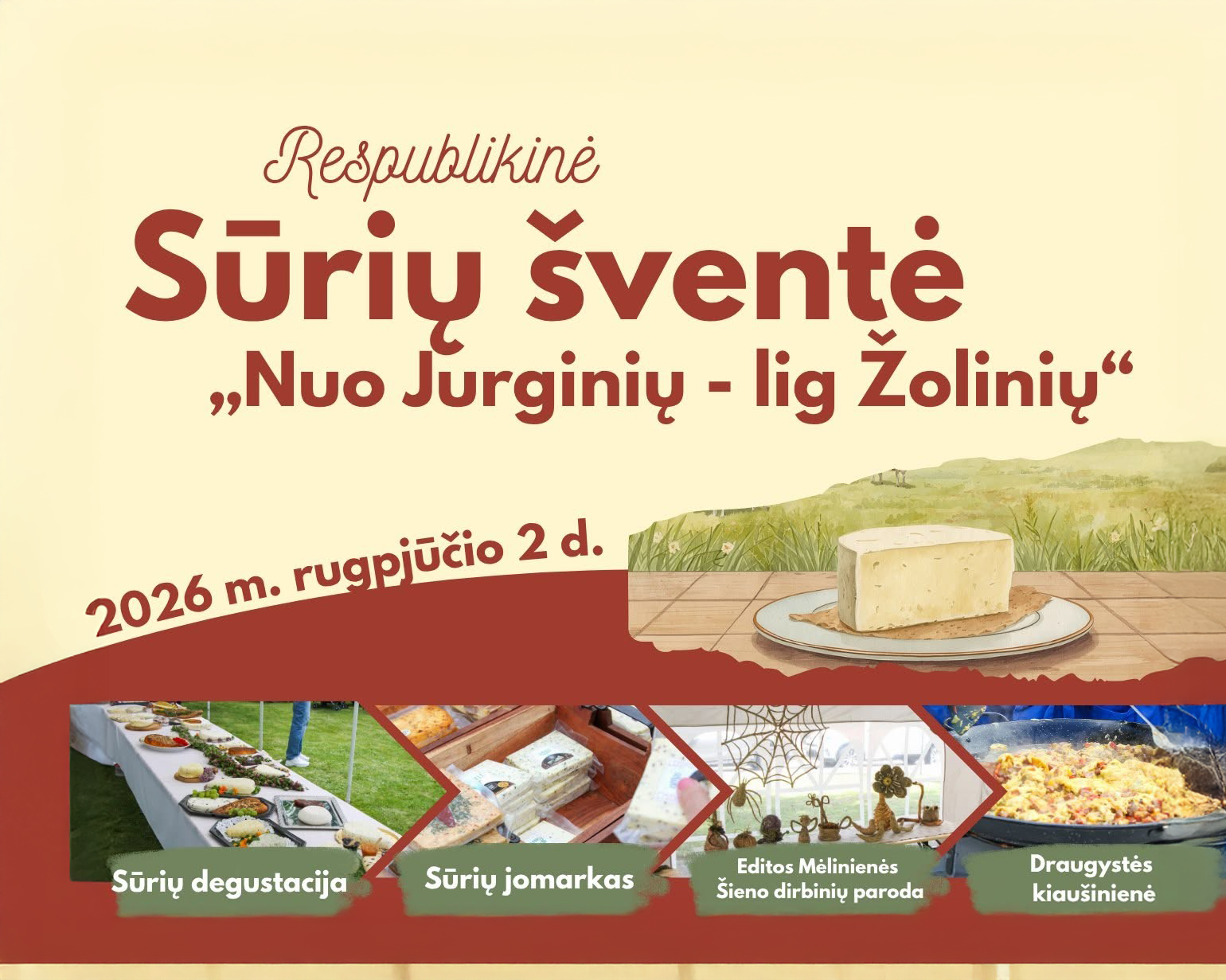 Pakražantyje vyks jubiliejinė respublikinė sūrių šventė „Nuo Jurginių – lig Žolinių“