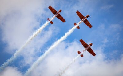 Žagarės dangų raižė lėktuvai: kviečiame pasigrožėti įspūdingomis aviacijos šou akimirkomis