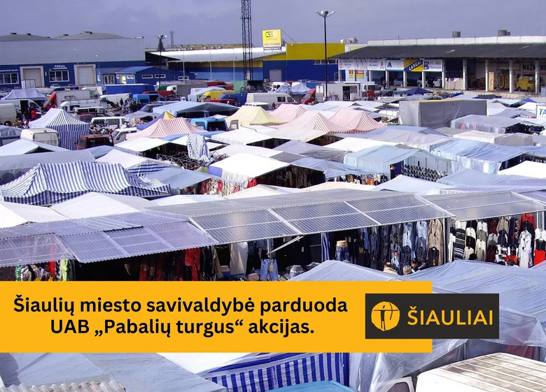 Pabalių turgus ieško naujo šeimininko: savivaldybė parduoda visas bendrovės akcijas