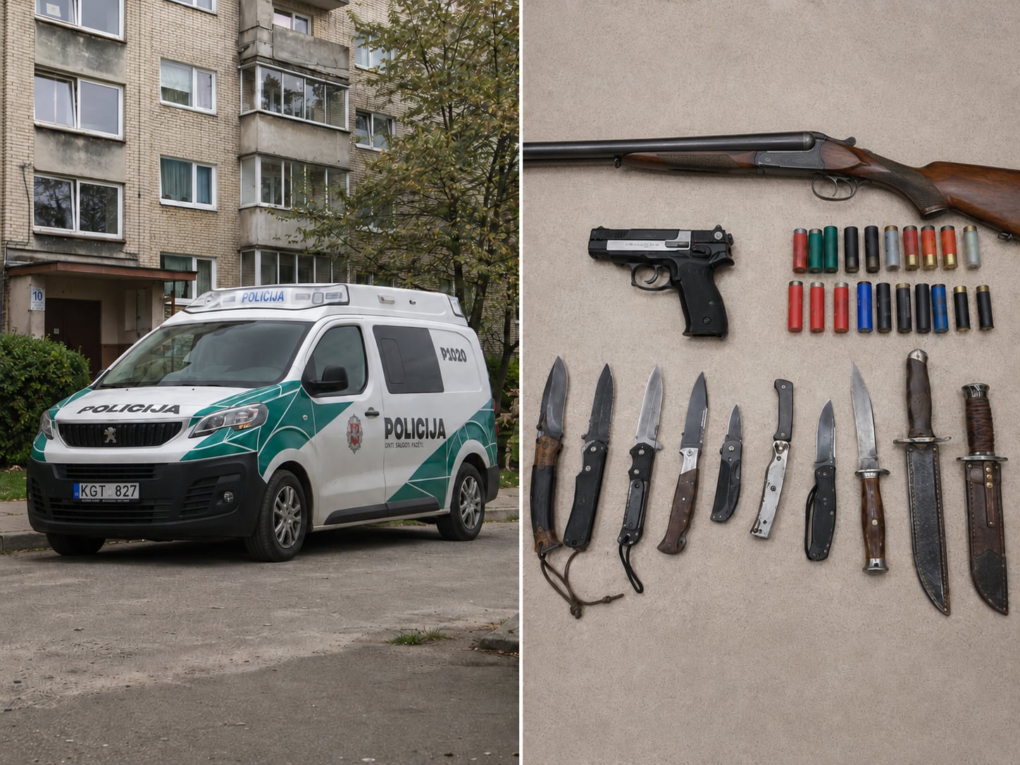 RŪSYJE – GINKLAI, ŠOVINIAI, DURKLAI IR MAČETĖ: RADINYS APTIKTAS TVARKANT PALIKTUS DAIKTUS