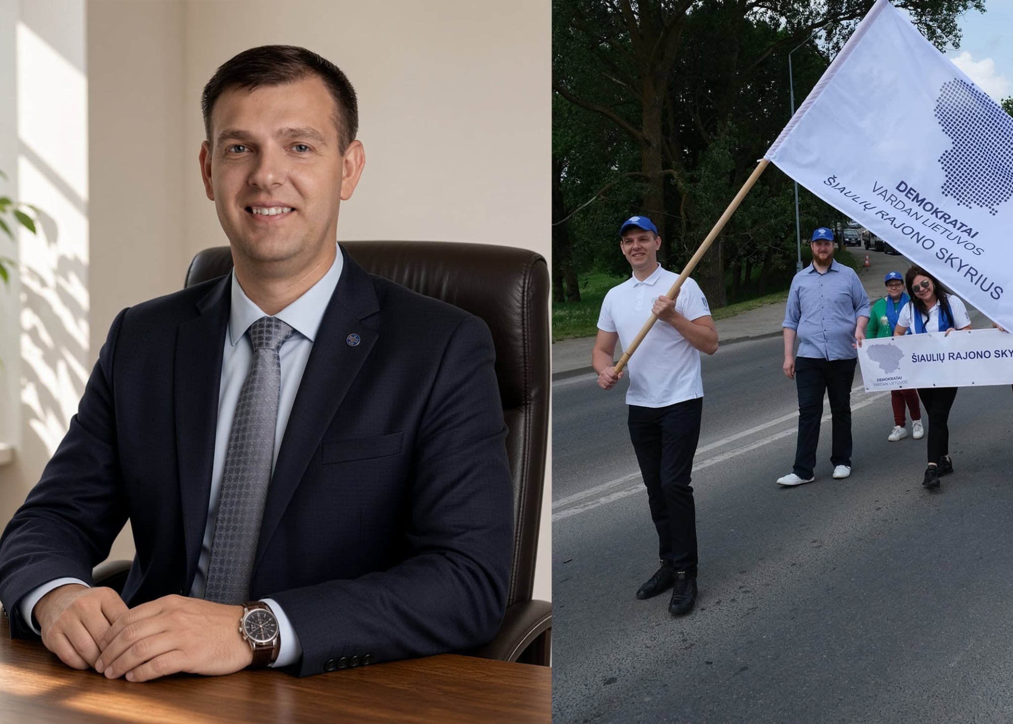 MANTAS ŠAKOČIUS ŠIAULIŲ RAJONE DEMOKRATŲ VĖLIAVOS NEBENEŠ: ATSISTATYDINO IŠ PIRMININKO PAREIGŲ, PASITRAUKĖ IŠ PARTIJOS