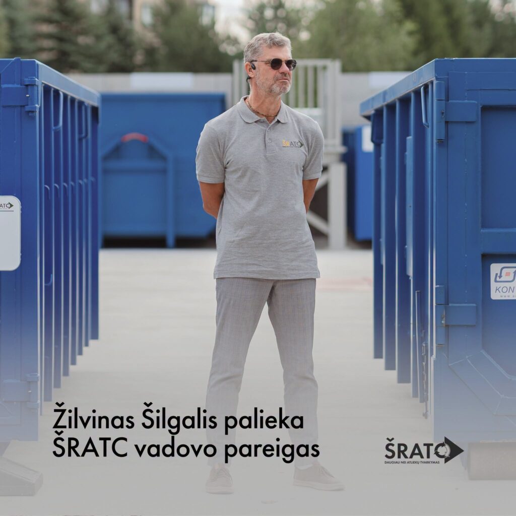 Žilvinas Šilgalis Šiaulių regiono atliekų tvarkymo centro aikštelėje.